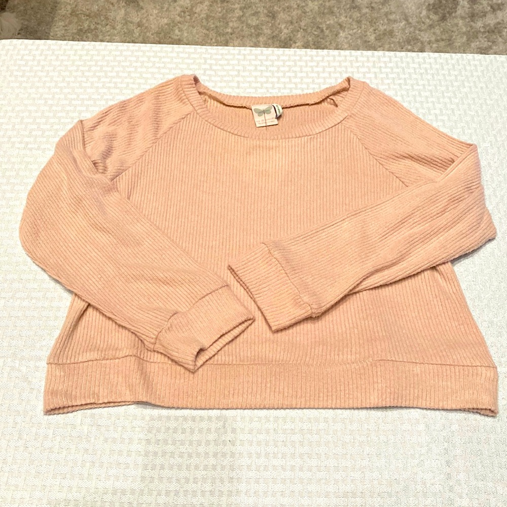 For all seasons by Paper Crane girls XL pink sweater